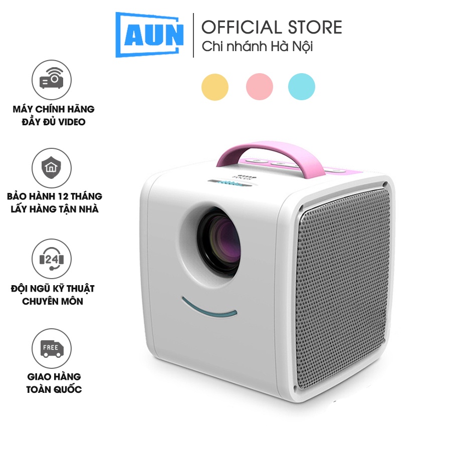 [BẢN 2021 MỚI NHẤT Máy chiếu mini AUN C40s hỗ trợ fullhd 1080p và kết nối với điện thoại, laptop, máy tính