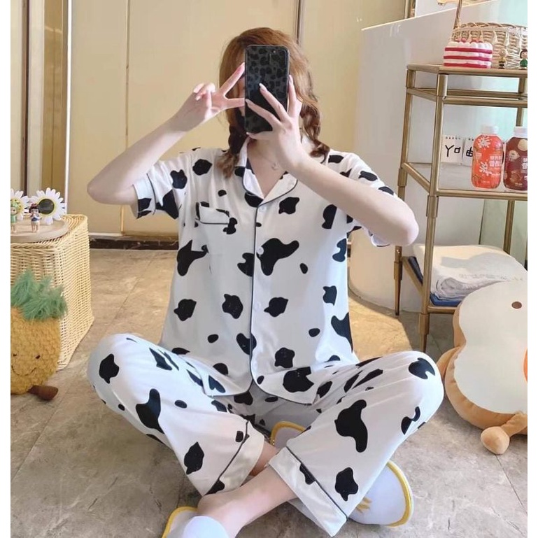 bộ ngủ nữ pijama tay ngắn quần dài  nhiều mẫu