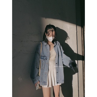 Áo khoác denim jacket 1 túi form oversize