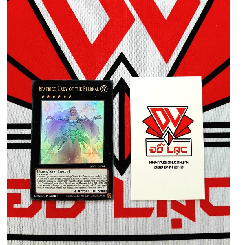 [ ĐỖ LẠC SHOP ] Thẻ Bài Yugioh Monster Beatrice, Lady of the Eternal - BROL-EN086 - Ultra Rare 1st Edition