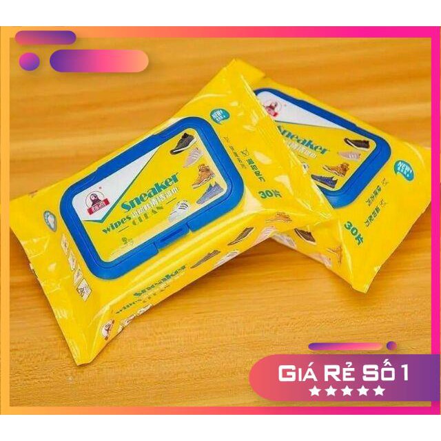 [ SIÊU KHUYẾN MẠI ] Giấy ướt chuyên lau giầy thần thánh loại to 30 tờ