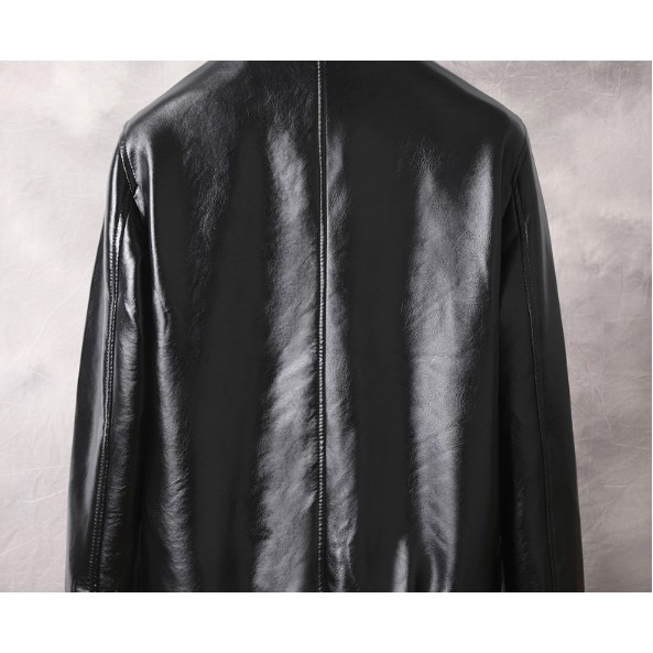Áo da jacket/Áo khoác/Áo da nam da nhân tạo, phong cách Hàn Quốc, phù hợp cho mùa xuân
