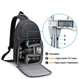 Balo máy ảnh half đeo chéo Caden D15