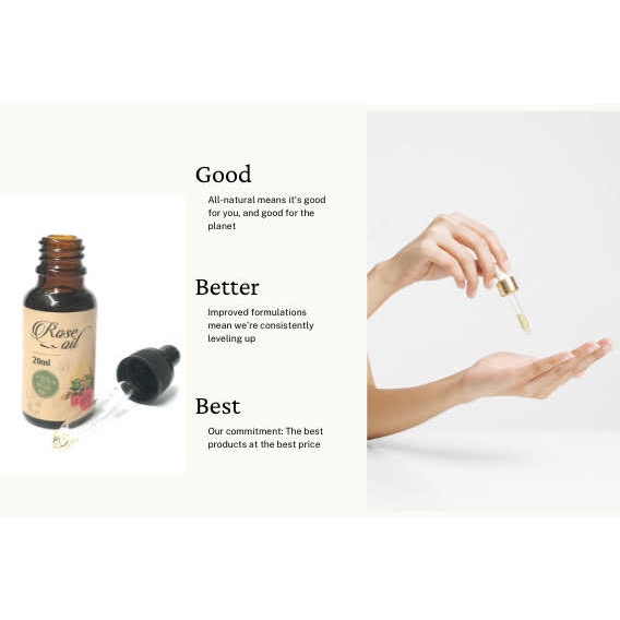 ROSE OIL 100% Natural giúp dưỡng ẩm da ,cung cấp dưỡng chất cho làn da của bạn. | BigBuy360 - bigbuy360.vn