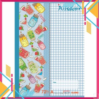 Vở kẻ ngang KLONG 72trg B5 Wisdom 58/86; MS: 877,