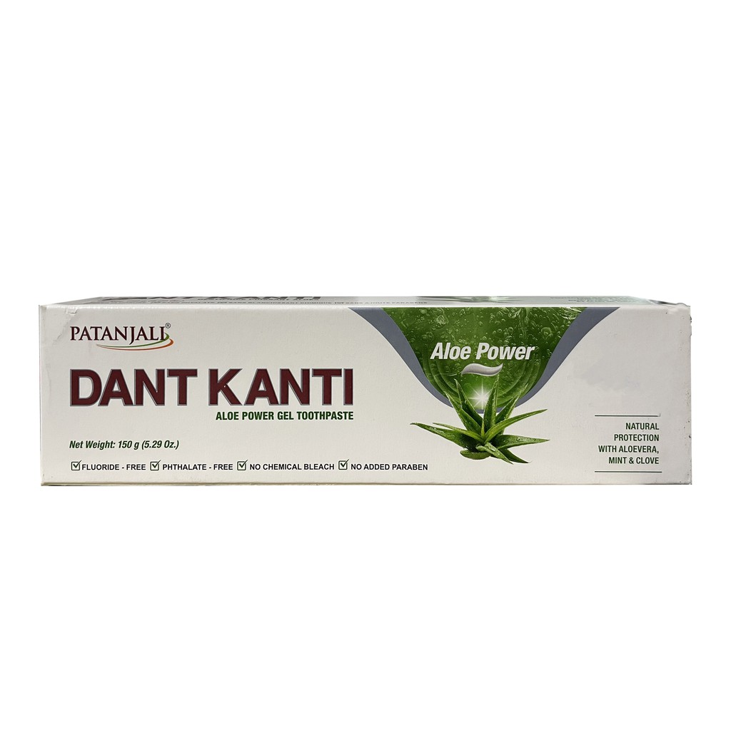 Kem đánh răng thảo dược Ấn Độ - Patanjali Dant Kanti Aloe Power