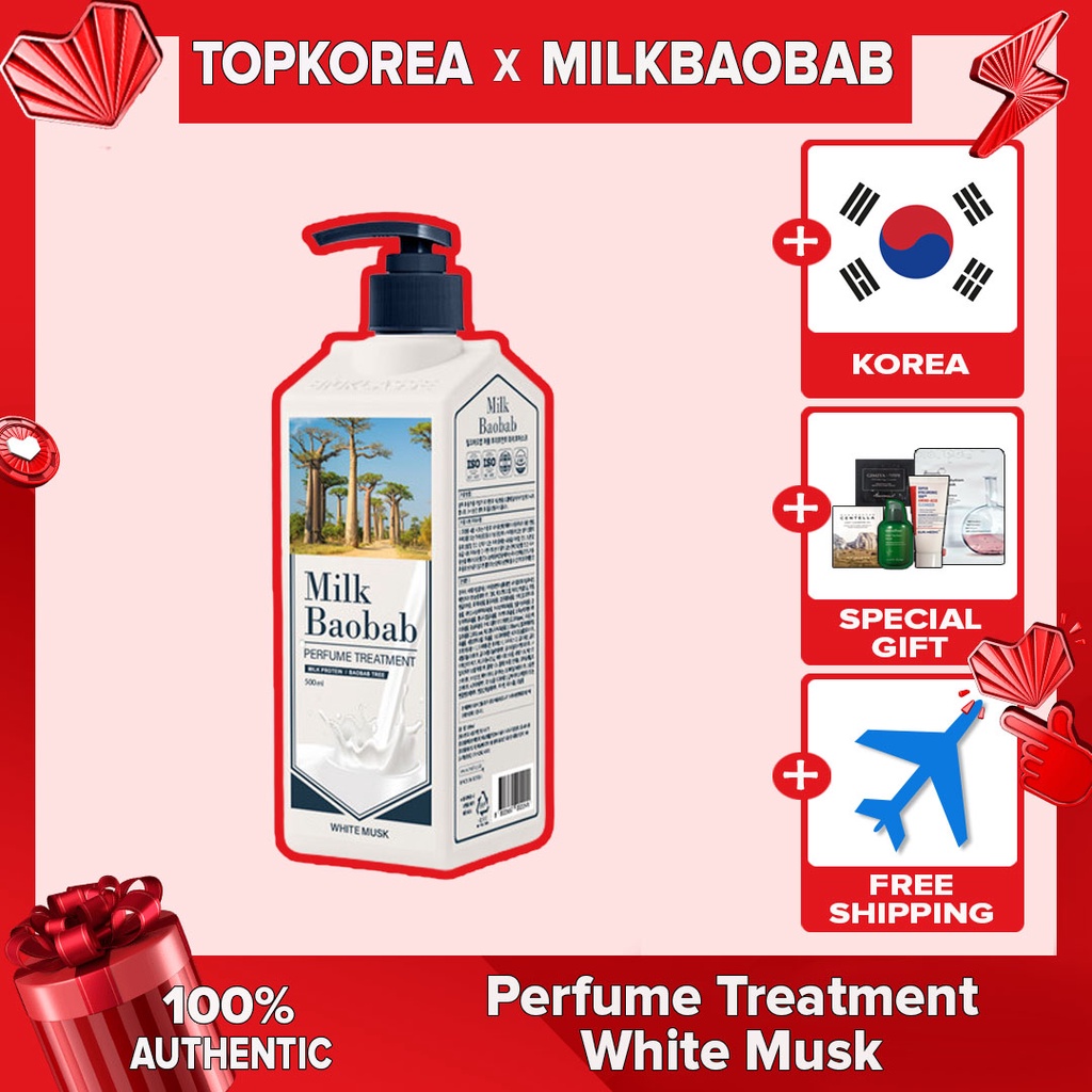 ★MILK BAOBAB★ ""BTS PICK "" perfume body Wash or Shampoo / white musk / Baby Powder 500ml ,1000ml/ TOPKOREA / Shipping from korea
