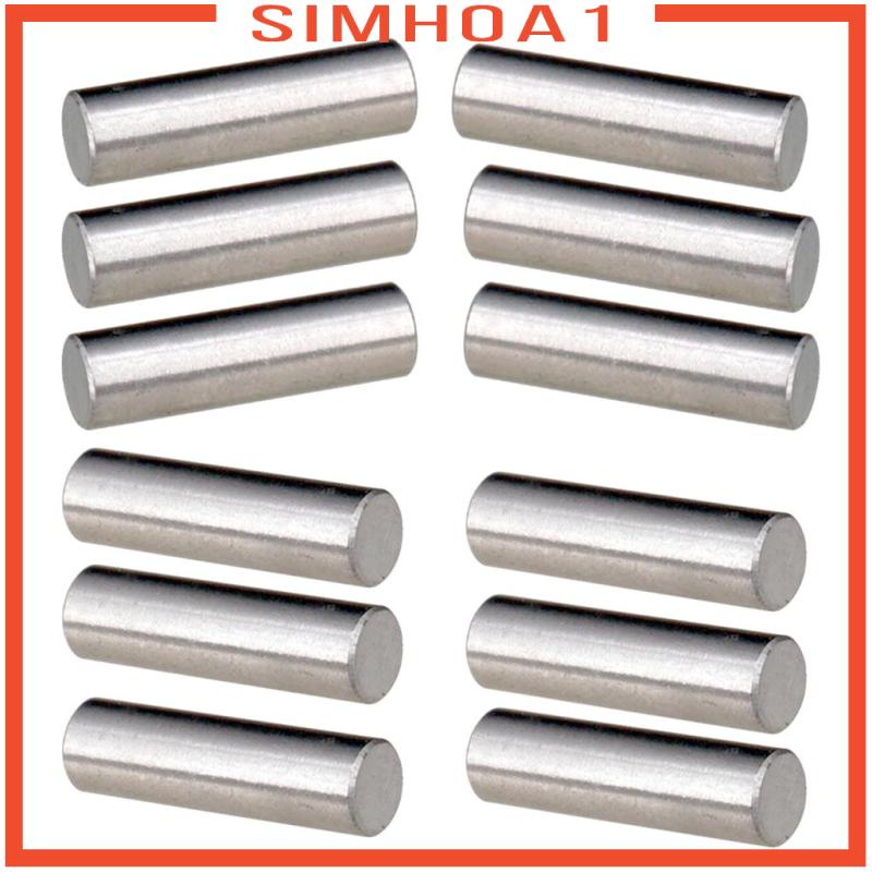 Set 1 Thanh Pickup Đàn Guitar Điện Hình Trụ Từ Tính Màu Bạc 18mm