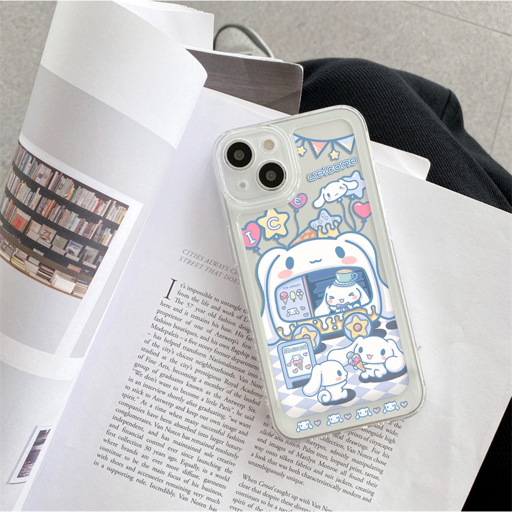 Ốp Điện Thoại Trong Suốt In Hình Cinnamoroll / Không Gian Cho iPhone 13 12 11 X XS Pro Max XR 7 8 Plus