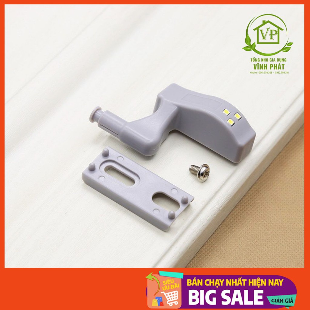 [TẶNG KÈM PIN] Đèn gắn bản lề tủ quần áo, ngăn kéo, tủ bếp 88152