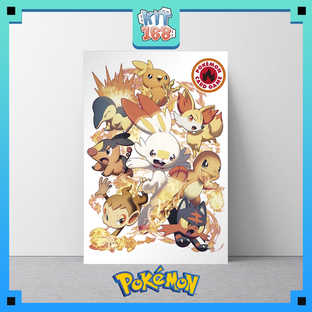 Poster Hình Pokemon hệ Lửa (POSPIC-0084)