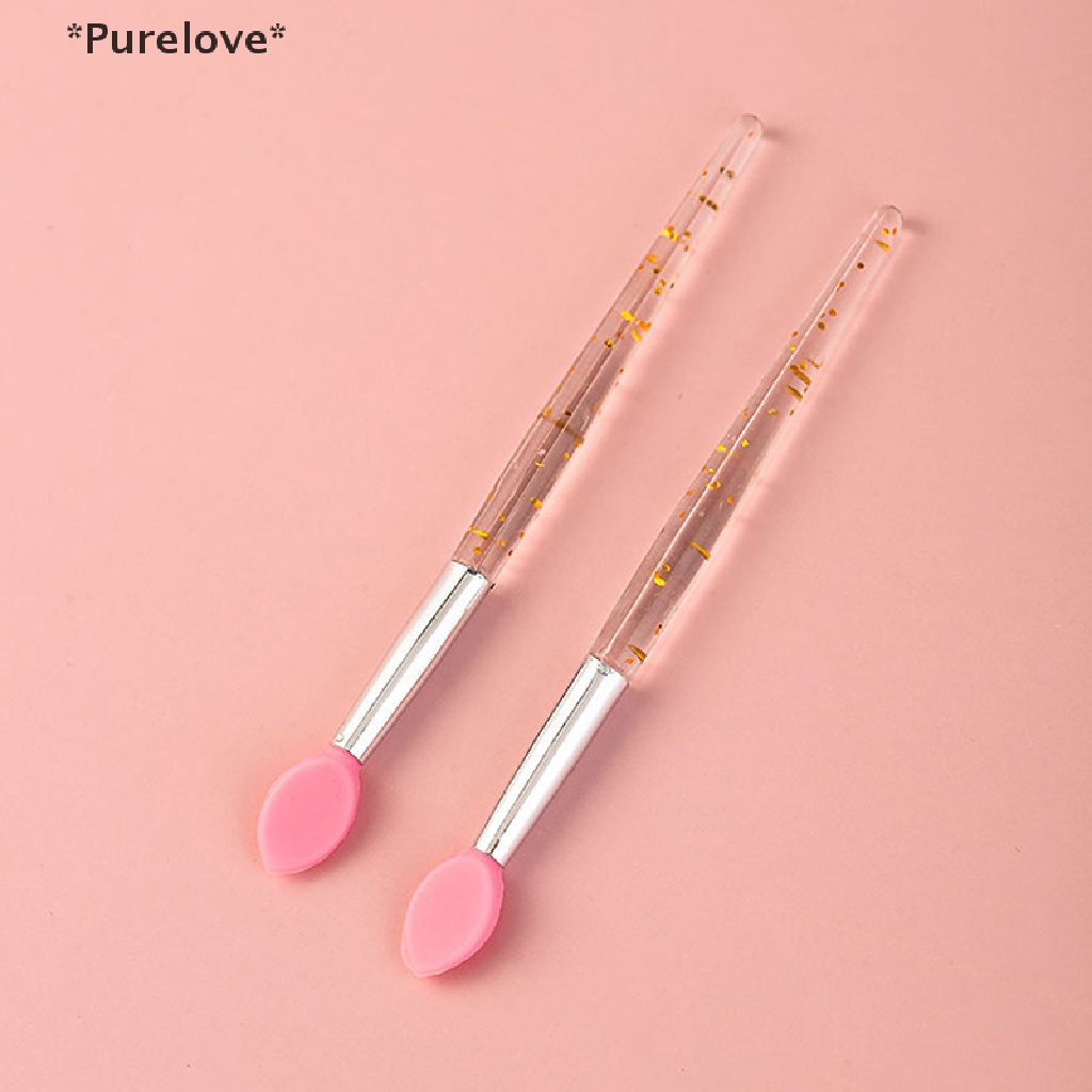 Set 10 Cọ Trang Điểm Mắt Môi Đầu Silicon Mềm Tiện Lợi