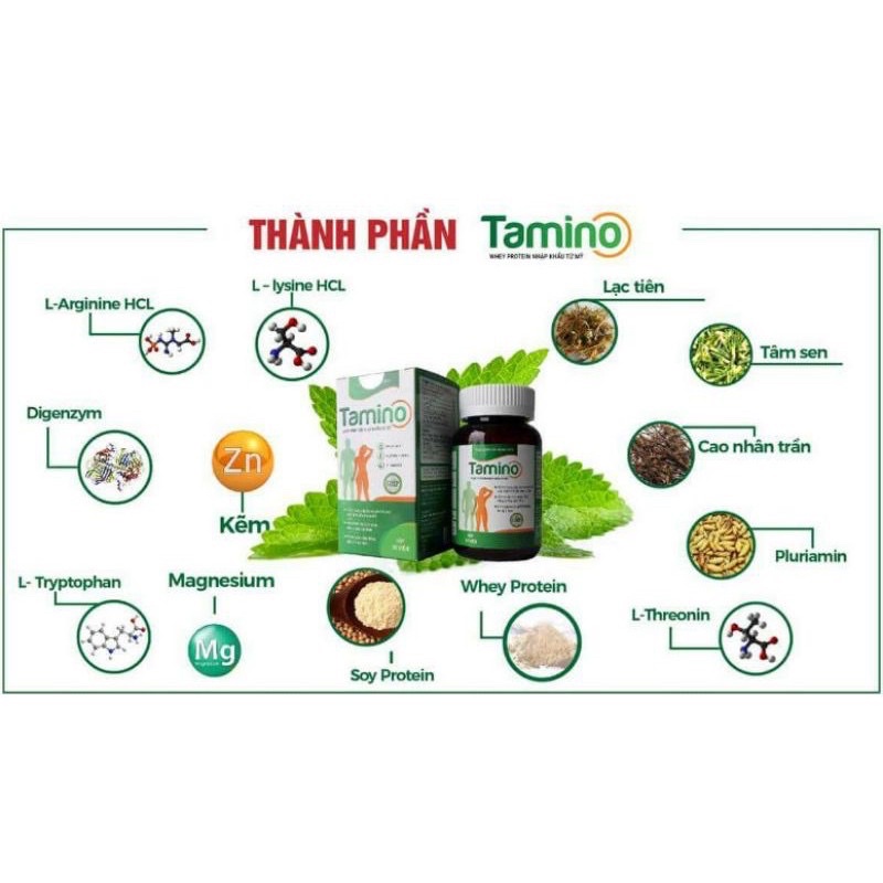 [Chính hãng] Tăng cân Tamino an toàn, hiệu quả hộp 30 viên