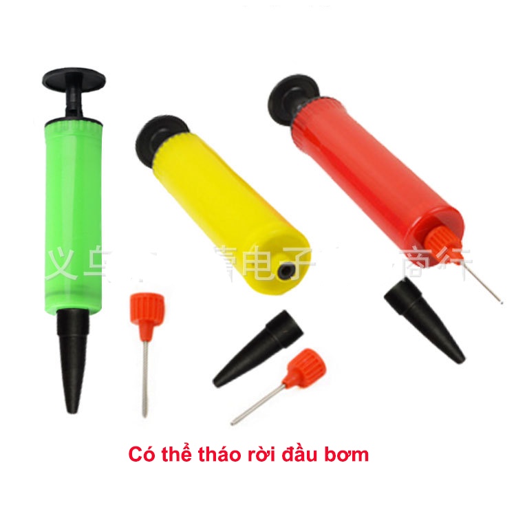 Dụng Cụ Bơm Bóng Cầm Tay Mini Cho Bé Chơi, kèm kim bơm bóng