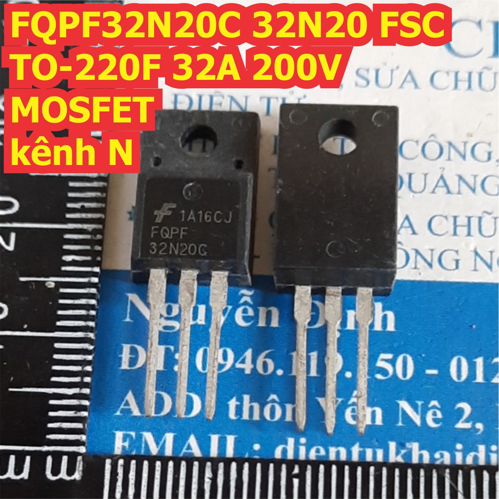 2 con FQPF32N20C 32N20 FSC TO-220F 32A 200V MOSFET kênh N kde7745