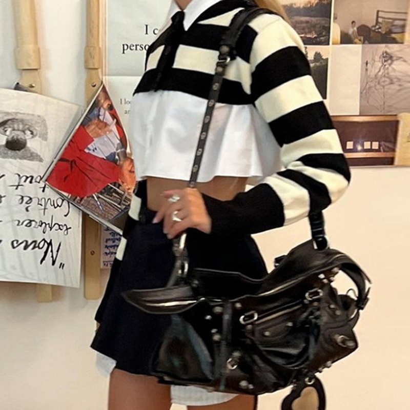 Xiangbao Áo Khoác Cardigan Dệt Kim Y2k Tay Dài Chống Nắng Mùa Hè Cho Nữ C