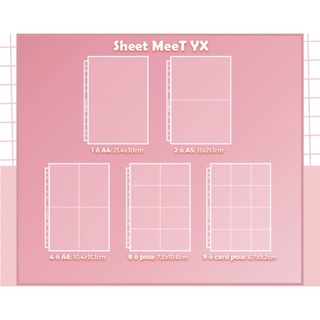 Sheet meet 8 ô đựng các loại size card ảnh thẻ