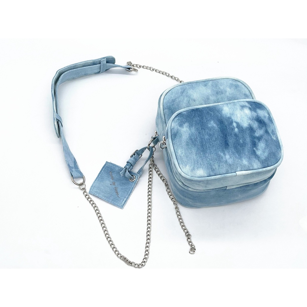 Ba Lô Denim Nhuộm Màu Thời Trang Hàn Quốc