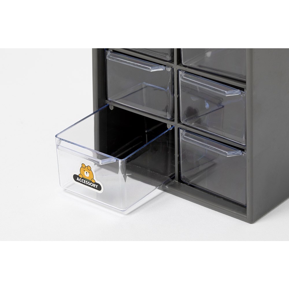 Hộp Ngăn Kéo Mini ARTBOX Hàn Quốc 6 Ngăn Có Nhãn Dán Đi Kèm