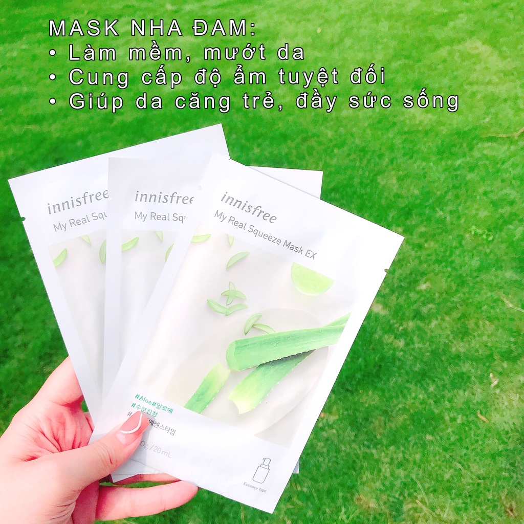 Mặt Nạ Innisfree Hàn Quốc 5 Vị Chiết Xuất Tự Nhiên