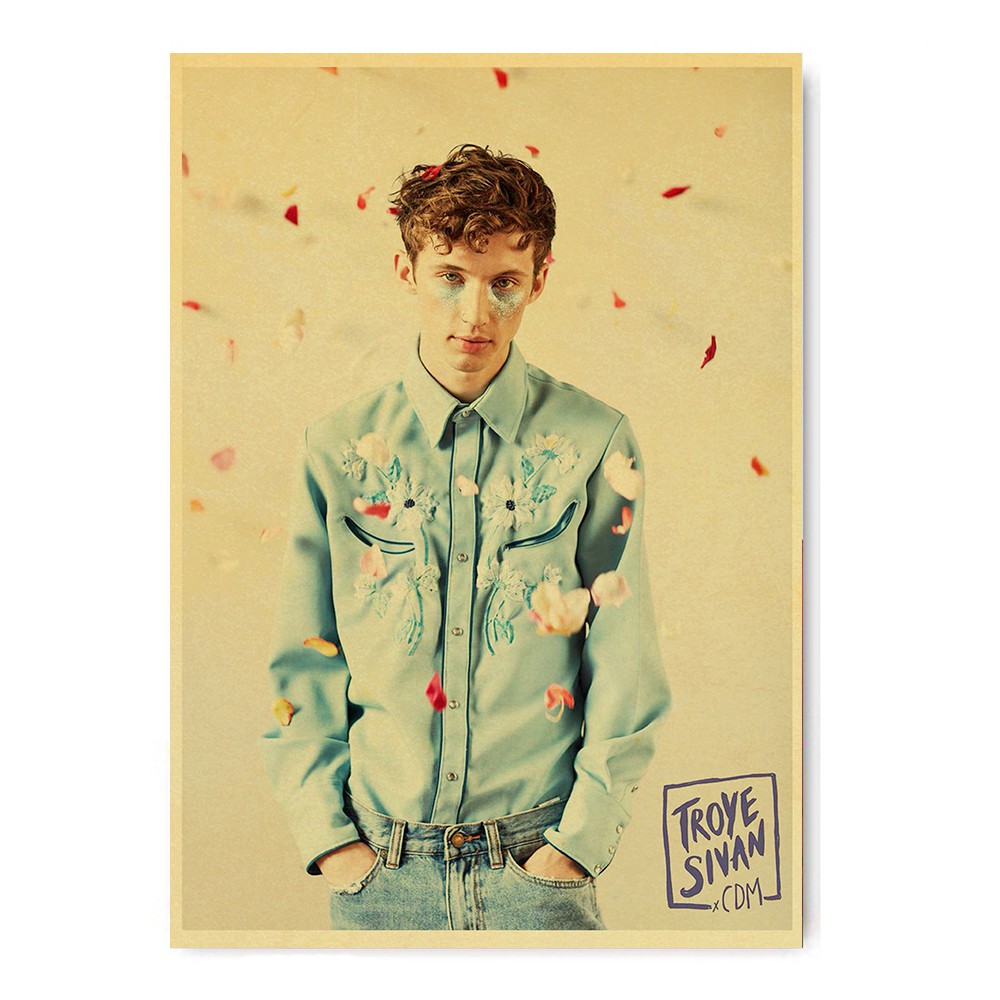 Poster Treo Tường Trang Trí Nội Thất In Chữ Tell Me Why singer Troye Sivan