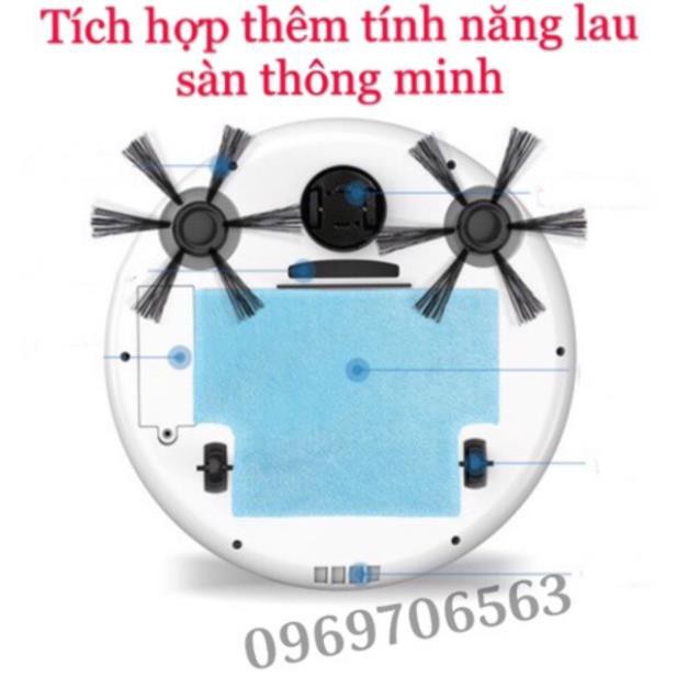 Robot hút bụi tự động Bowai thông minh, Robot hút bụi lau nhà tự động công nghệ AI 3 trong 1