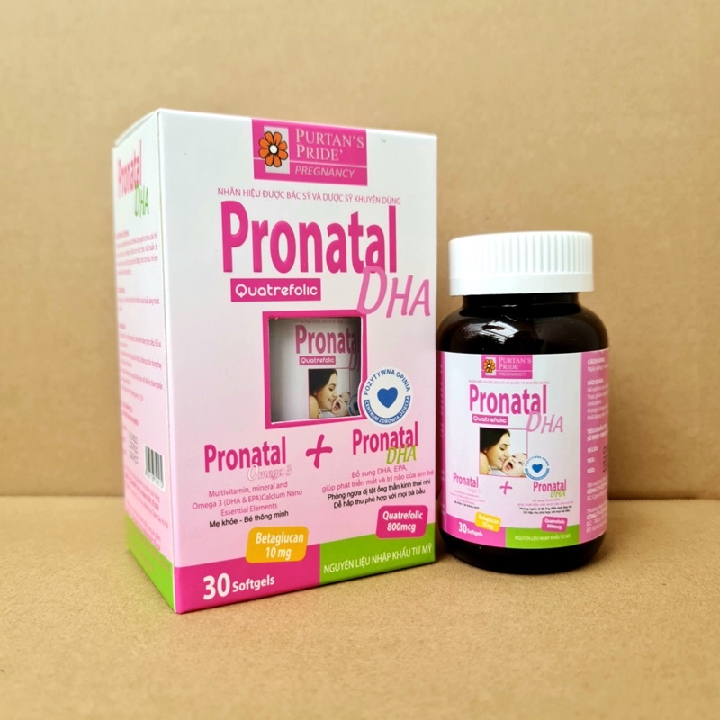 Pronatal DHA bổ sung vitamin khoáng chất cho mẹ bầu