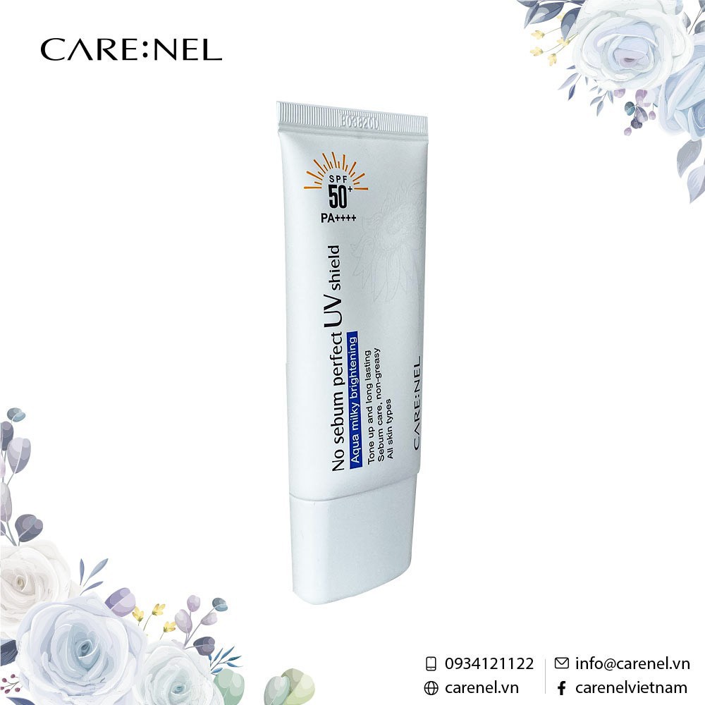 Kem chống nắng Care:nel  No Sebum Perfect UV Shield SPF50/PA++++ 50ml