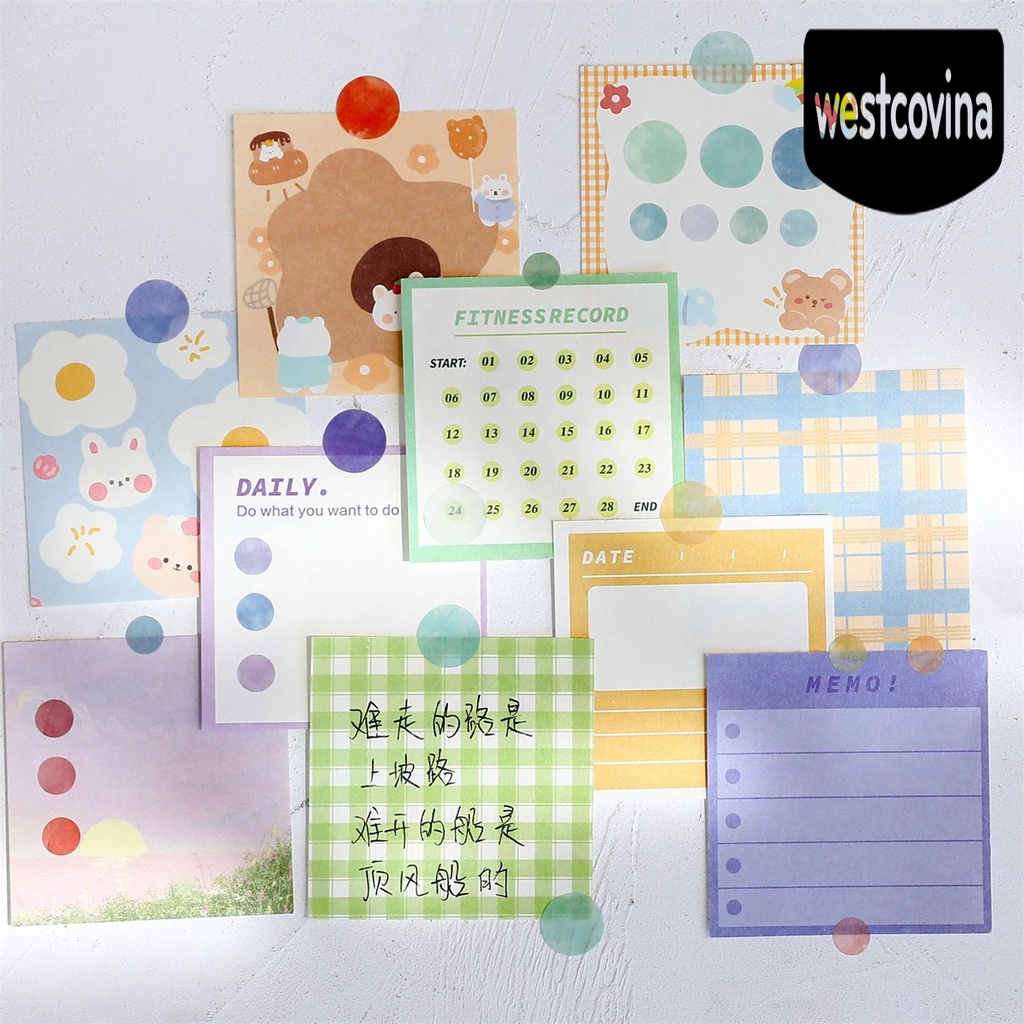 Phương Tây✎Bộ 6 Tấm Sticker Dán Trang Trí Sổ Tay Chống Phai Màu Đa Năng