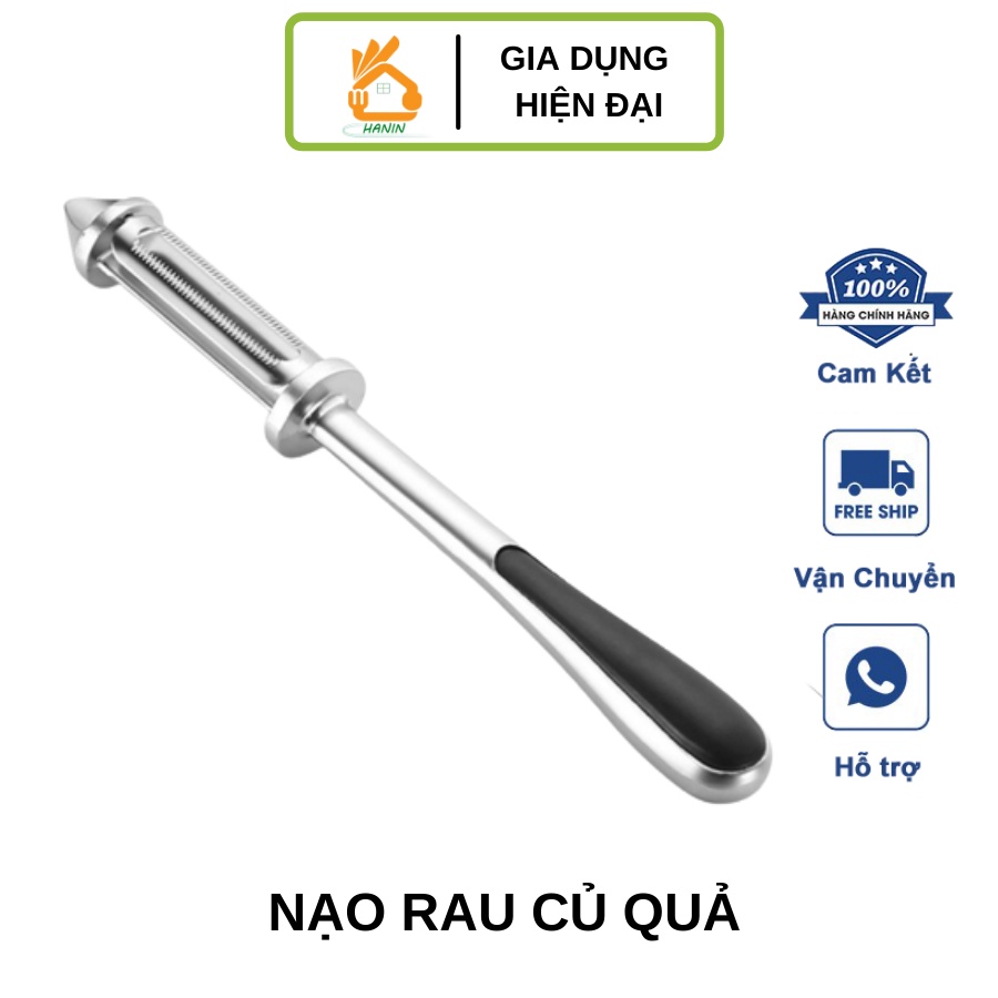 Nạo rau củ quả inox đa năng 4 in 1 - Nạo vỏ bào sợi khoét vỏ đa năng dễ dàng tiện lợi HOT