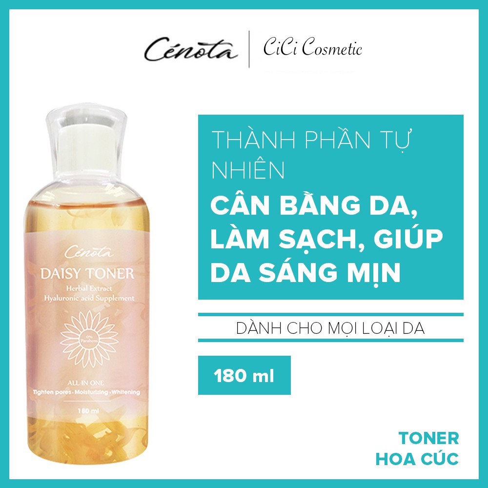Toner hoa cúc Cénota Daisy, toner hoa cúc ngừa mụn, cân bằng độ ẩm