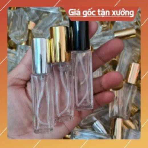 Lọ Chiết Nước Hoa ❤ TOP GIÁ RẺ ❤ Chai lọ chiết nước hoa 10ml vuông đựng dầu thơm , phụ kiện du lịch