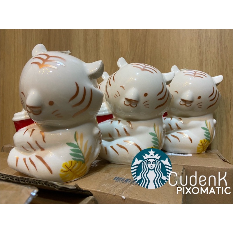 Ống Heo Đất Hình Cọp Starbucks - Ly Bình Starbucks
