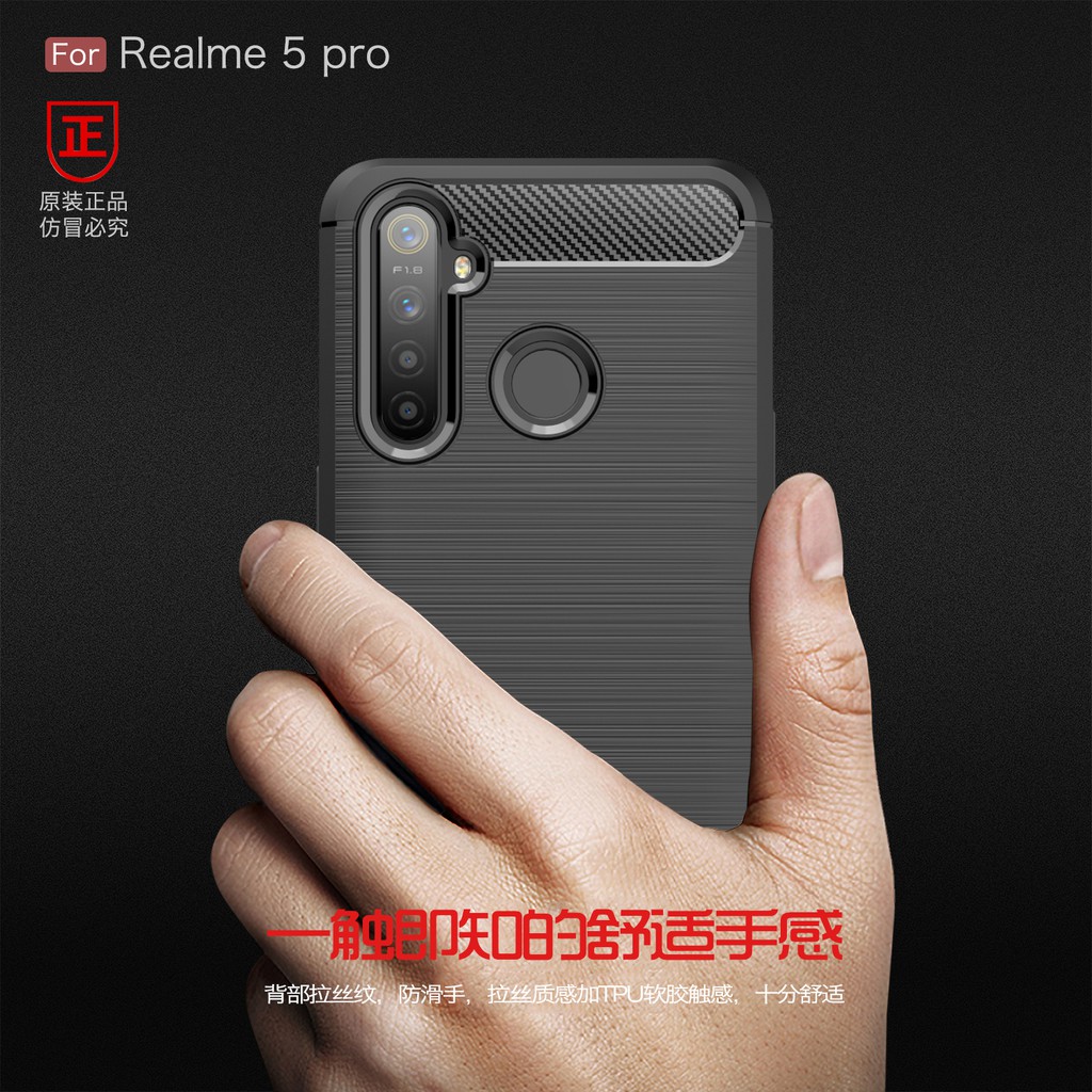 Ốp Lưng Sợi Carbon Cho Oppo A92 A52 A72 A9 A5 2020 Realme 5 6 Pro 5i 5s 6i C3 C1 6s Q Case A91 F15 A8 A31 Reno 3 F9 Pro A1K F11 Pro R19 A9 A9X A3S A7 A5S A12 A12E