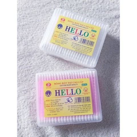 Tăm bông ngoáy tai Baby HELLO Cotton Buds Quality /Tăm bông vệ sinh