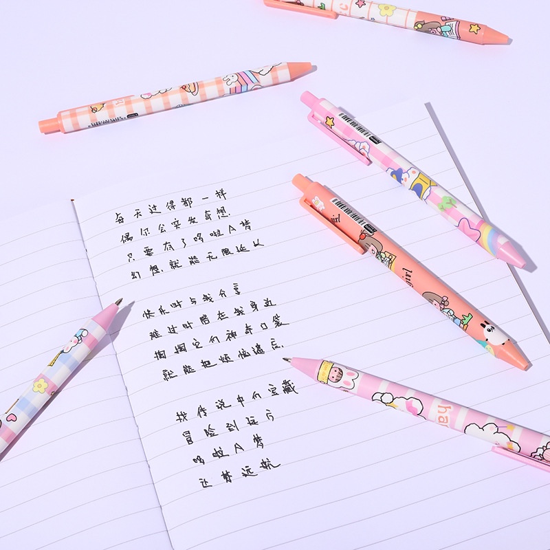 Set 6 Bút Mực Đen Hình Đám Mây Xinh Xắn