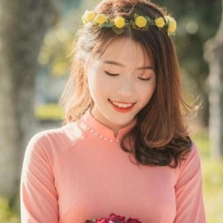 siêu đẹp áo dài trơn màu cam đào kèm quần cùng chất áo