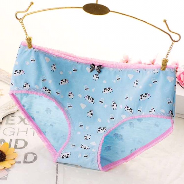 Túi zip 5 chiếc quần lót nữ cotton siêu kute