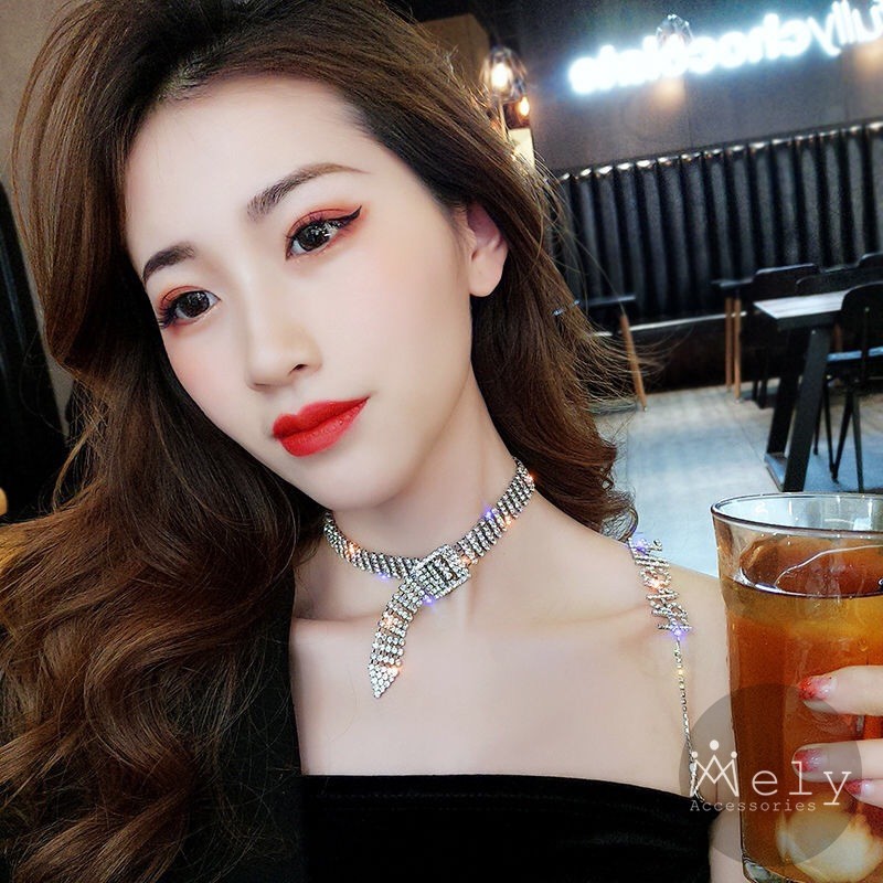 VÒNG CỔ CHOKER ĐÍNH ĐÁ - MELY 1021