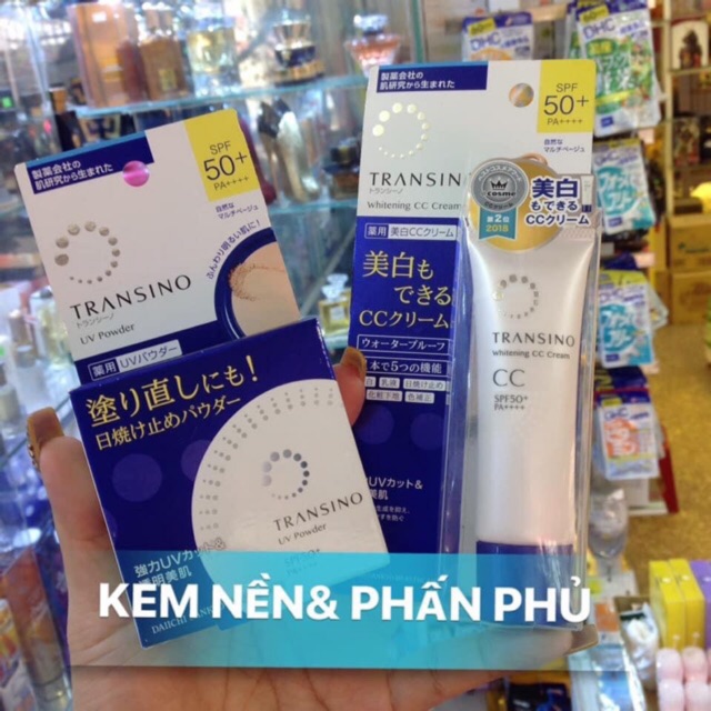 Kem Nền Làm Trắng Và Chống Nắng Transino CC Cream SPF 50+/PA ++++ 30gr