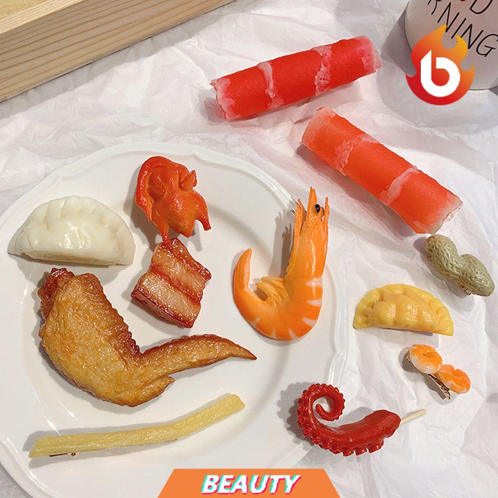 Kẹp Tóc Hình Đồ Ăn Vặt 3d Dễ Thương