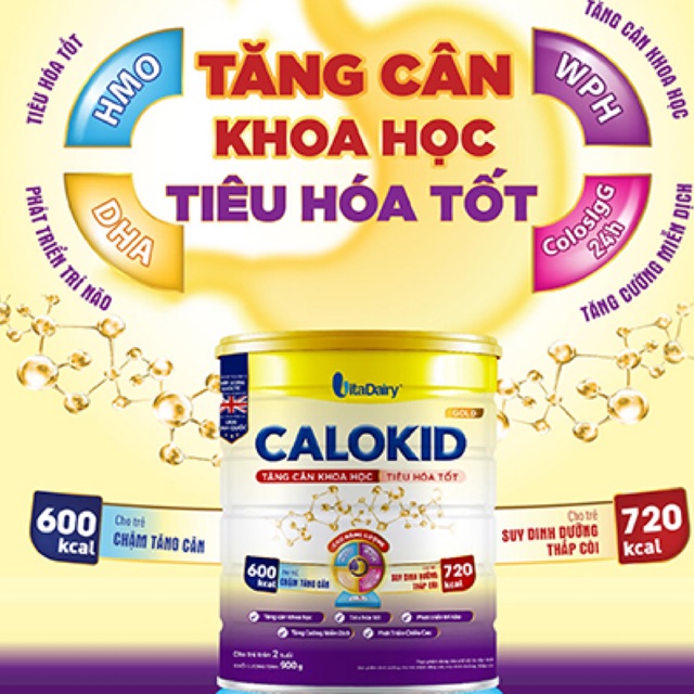 Sữa Bột Calokid Gold 400gram- Tăng Cân Khoa học