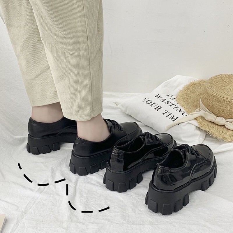 Boot lolita cổ thấp đế cao 5cm (HÀNG CÓ SĂN cả da lì và da bóng)h | BigBuy360 - bigbuy360.vn