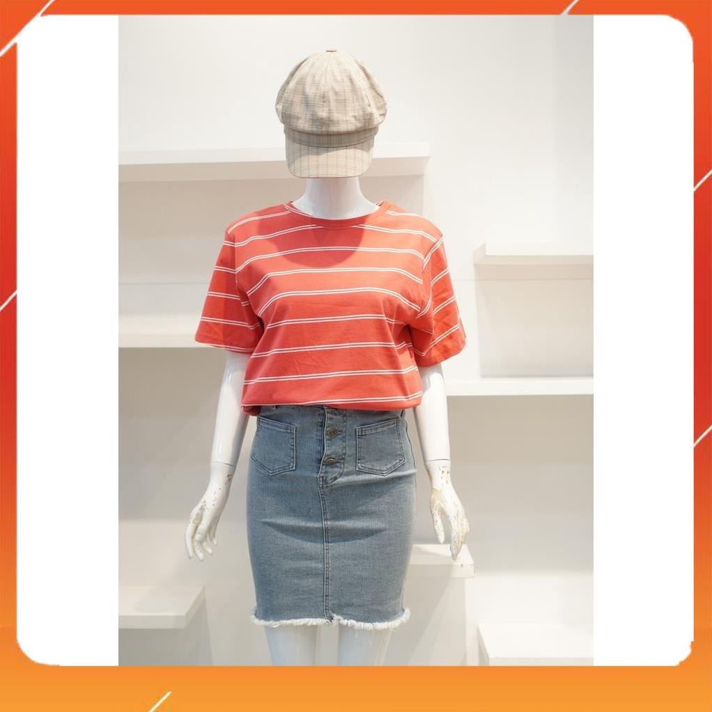 [Ảnh thật] Áo Thun Sọc Cotton 144 Đỏ To