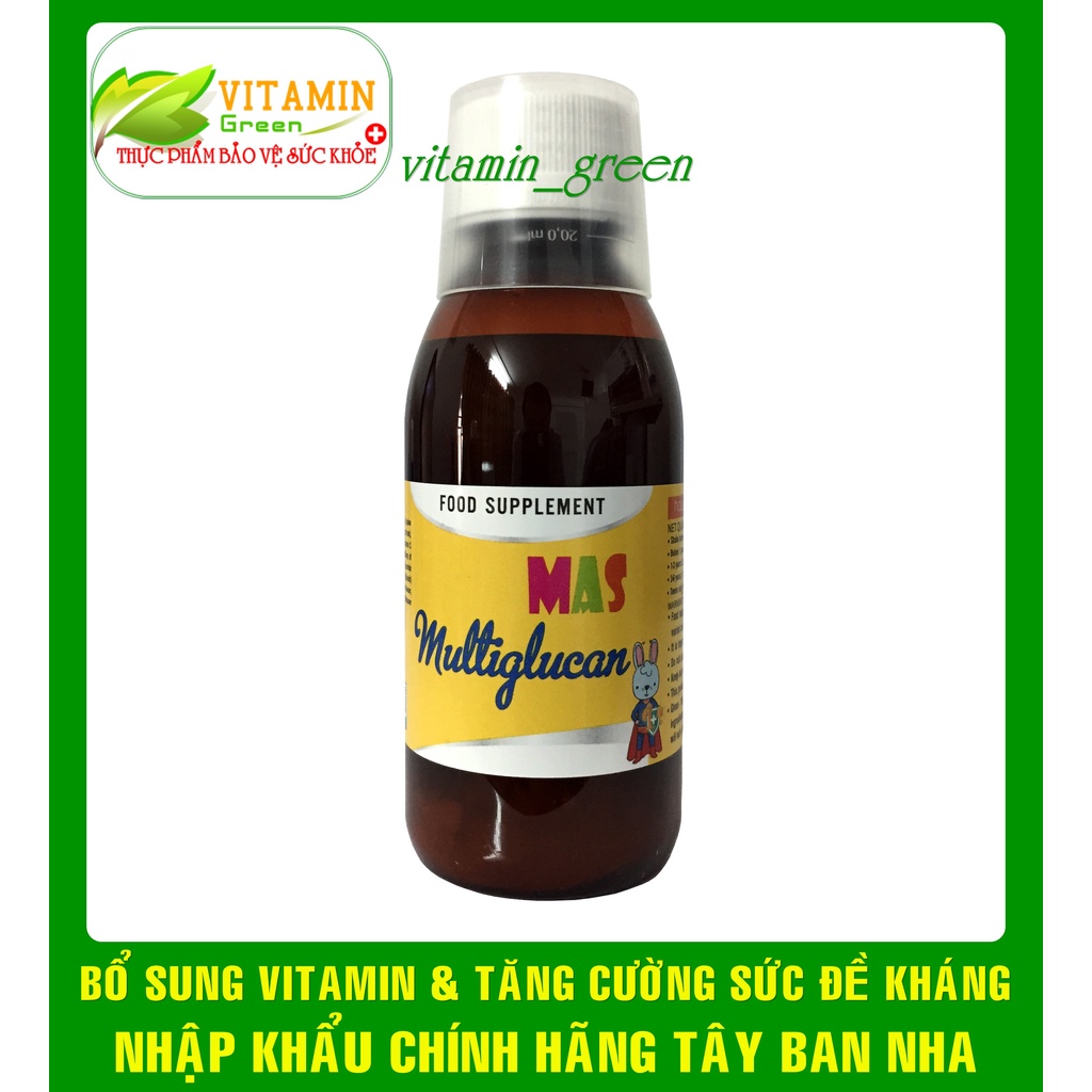 MAS MULTIGLUCAN BỔ SUNG VITAMIN GIÚP TĂNG CƯỜNG SỨC ĐỀ KHÁNG | NHẬP KHẨU CHÍNH HÃNG TÂY BAN NHA