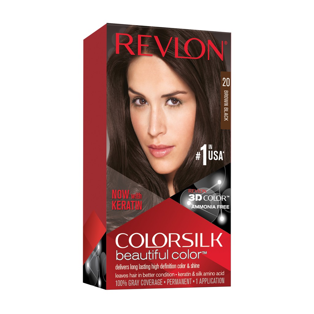 Nhuộm tóc Revlon Colorsilk  Beautiful Color của Mỹ ( Màu đen, nâu đen, nâu tối, nâu sáng,..)