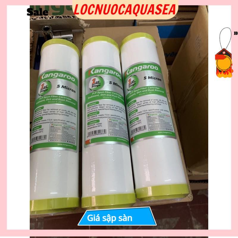 Giá Sốc Combo 5 lõi lọc nước Kangaroo số 1,2,3,4,5 👉 Bộ Từ 1 Đến 5 Của Máy Lọc Nước Kangaroo