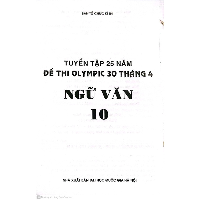 Sách - Tuyển tập 25 năm đề thi Olympic 30 tháng 4 Ngữ Văn 10  - HAB