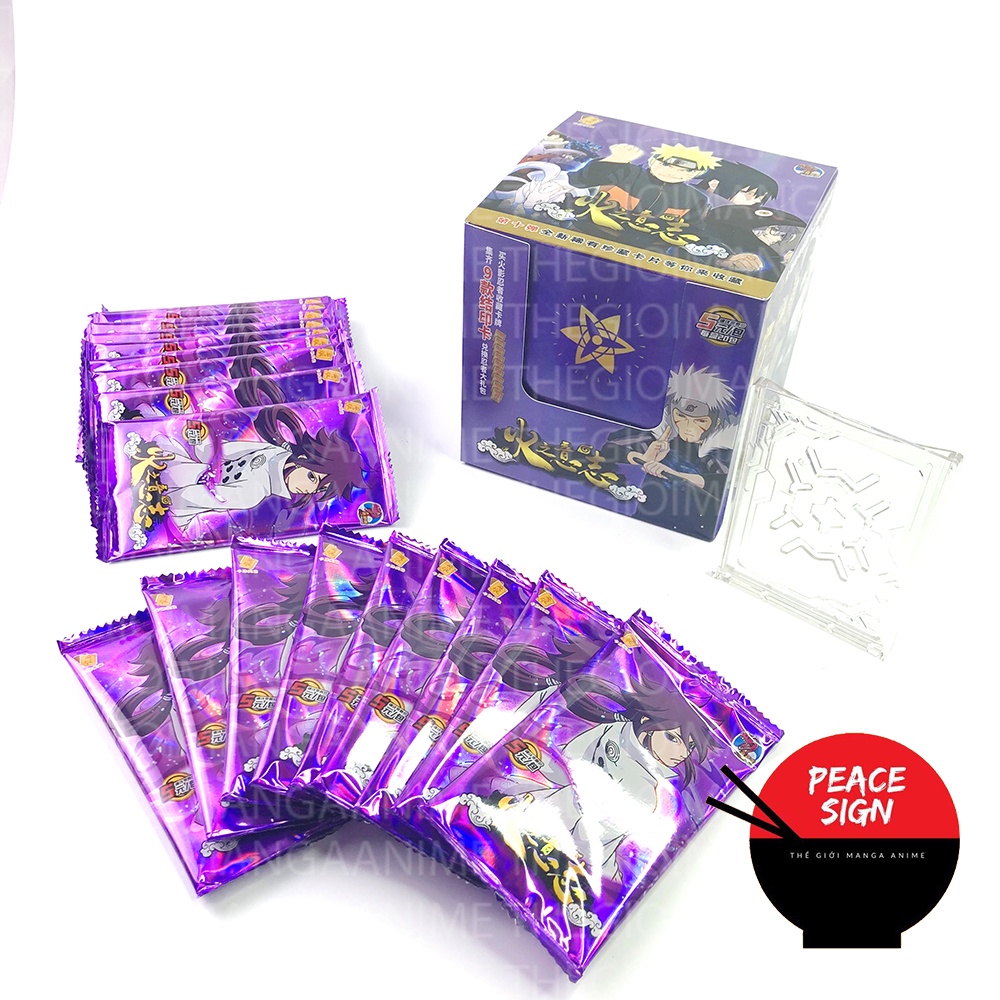 Hộp ảnh thẻ NARUTO Shippunden card nhân phẩm gacha anime chibi