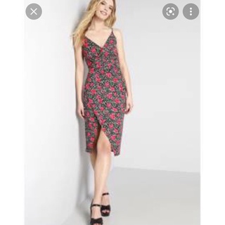 Váy/đầm 2 dây hoa hồng hở lưng/ floral dress